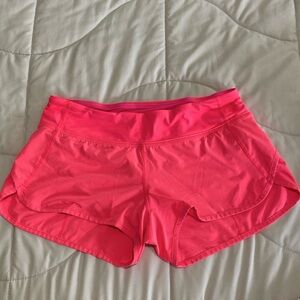 Lululemon Speed Up Low Rise 2.5 inch Hot Pink